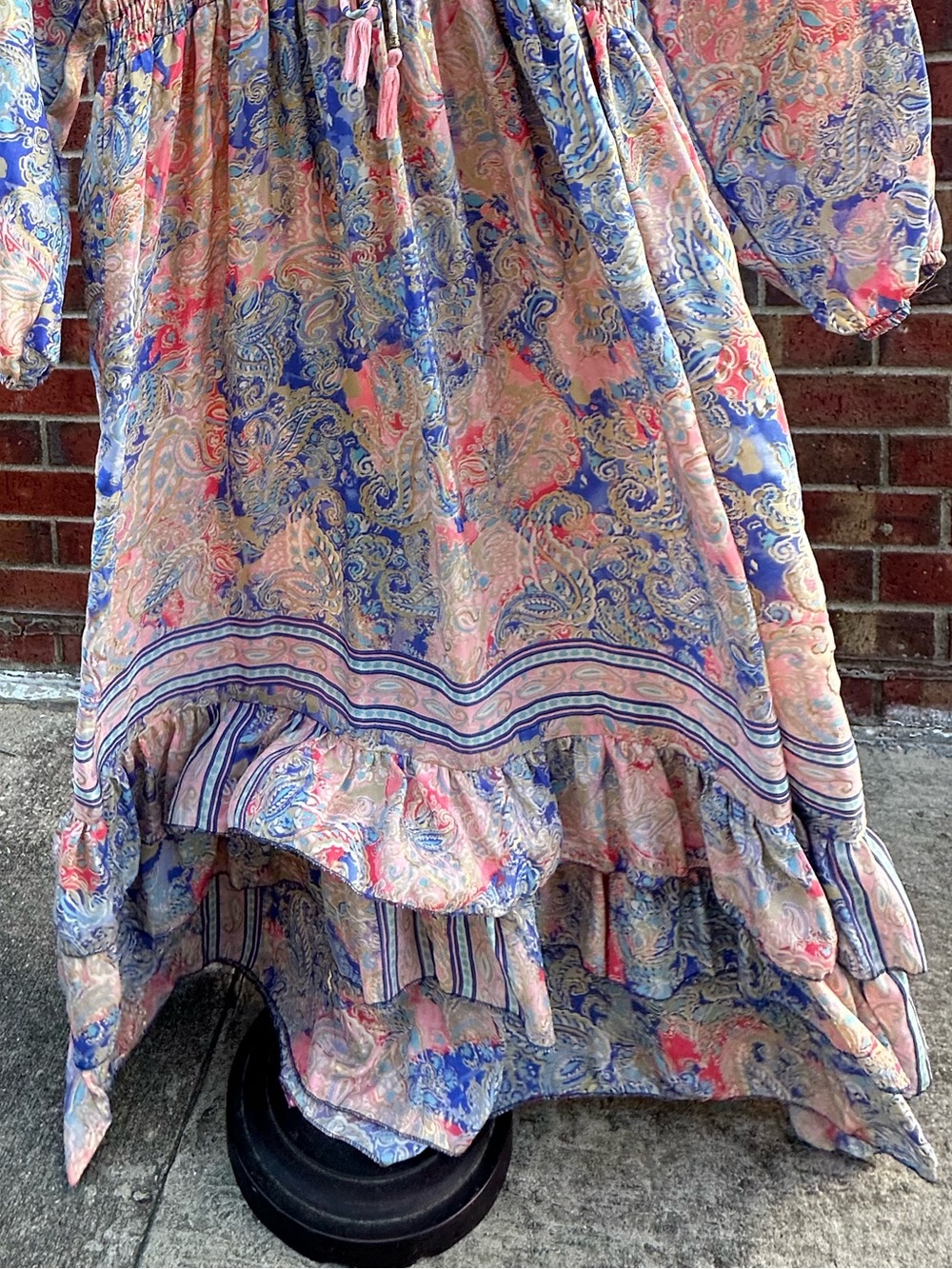 Me 2 Magic Anthropologie BOHO Maxi Ruffles Peasant Cottagecore Romantic Prairie - Picture 10 of 16